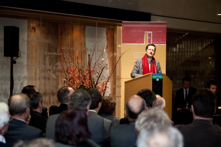Bild: LR Schmid gratulierte zur Eröffnung des Hauses Klosterreben in Rankweil