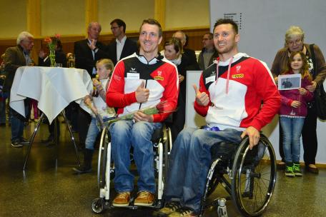 Bild: Empfang Paralympics-Teilnehmer